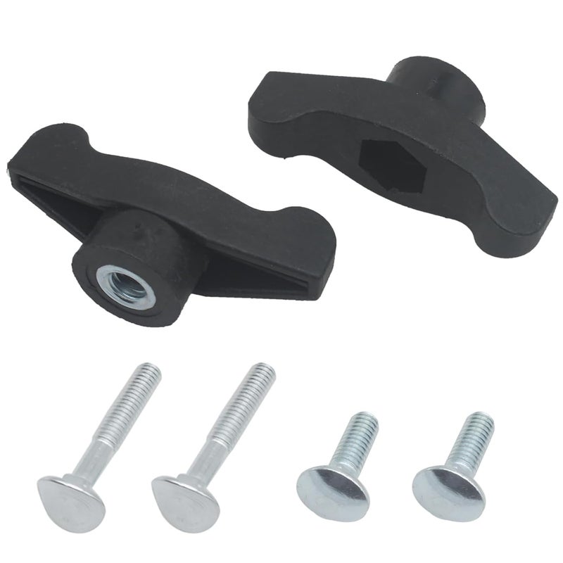 OZXNO 2 Pcs Lawn Mower Handle Knobs Nut Bolt Universal Wing Handle Knob T Handle Bolts for Most Lawn Mowers Snow Blower - Image 1